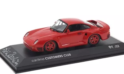 1:43 MINICHAMPS 1987 PORSCHE 959 Car.tima CUSTOMER CLUB Guards Red LE 33 Pcs. • $169.99