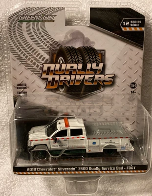 $8.99 • Buy Greenlight Green Machine Dually Drivers 2018 Chevy Silverado 3500 Service Truck