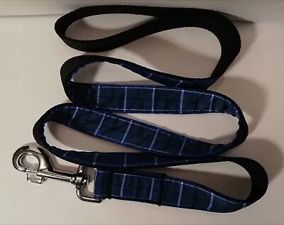 Blue Douglas Tartan Dog Lead - Matching Dog Collars Available • £12.50