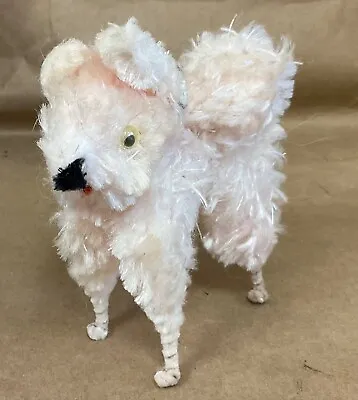 Vintage Pale Pink Pipe Cleaner Chenille Dog Poodle • $9.99