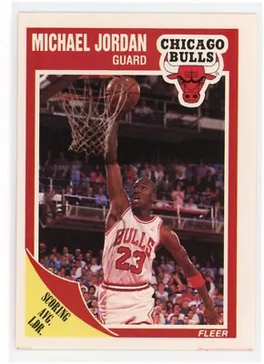 1989-90 Fleer Basketball #21 Michael Jordan NM-MT Chicago Bulls • $17