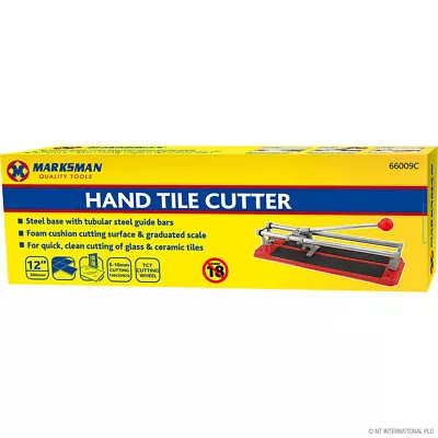 12  HAND TILE CUTTER HEAVY DUTY FLOOR WALL CUTTING MACHINE TOOL CERAMIC 66009c • £15.95