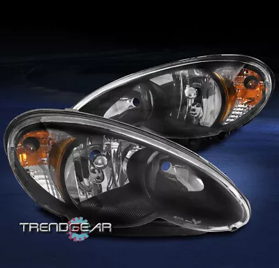 For 2006-2010 Chrysler Pt Cruiser Replacement Headlights Headlamps Lamps Black • $148.95