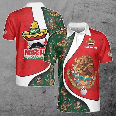 Funny Nacho Average Golfer Cinco De Mayo Mexican Golfer Men's Polo Shirt S-5XL • $28.99