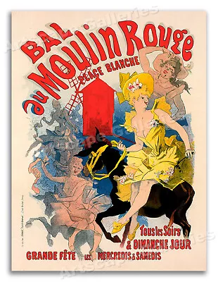 Moulin Rouge 1897 Vintage Style French Art Nouveau Poster - 20x28 • $17.95