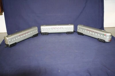 $69.95 • Buy Marx Santa Fe Three Car Passenger Set-Non Illuminated-Short MFC EXC-