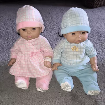 Playmates Baby So Beautiful Bsb Doll Lot Of 2 Boy Girl Vintage 11” W/ Clothes • $32