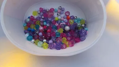 Small Collection Of Colourful Beads (crafts/children's Jewellery) • £1.30