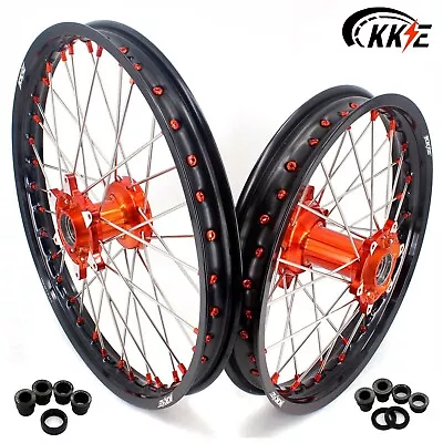 KKE 21  19  Cast MX Wheels Rims Set Fit KTM EXC F SXF XC XCF 125-530CC 2000-2002 • $449