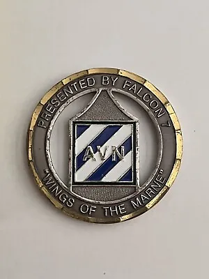$26 • Buy US Army 3rd Infantry Division Aviation Brigade Falcon 7 CSM Challenge Coin