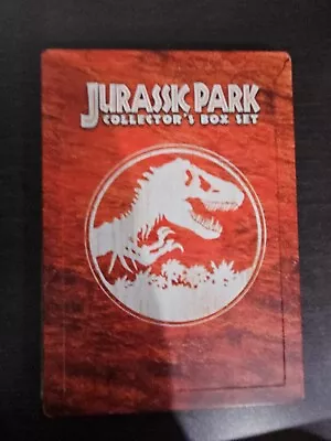  Jurassic Park:  Collector's Box Set Steelbook DVD. 3 Movies Plus Doco. Reg 4 • $16.50