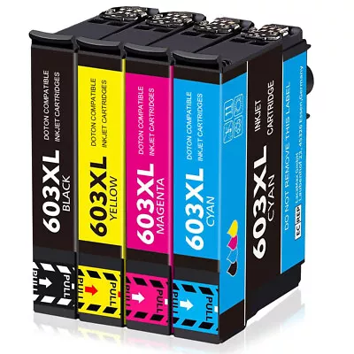 4 Ink Cartridges Fits For Epson WorkForce WF-2810 WF-2830 WF-2835 WF-2850 603 XL • £5.45