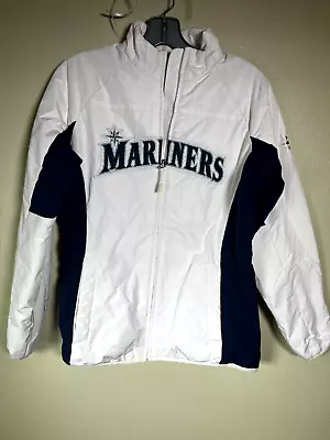 Seattle Mariners Majestic Baseball Full Zip Fleece Lined Jacket Women's Small • $54.95