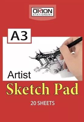 Artist Sketch Pad – A3 Drawing Paper 80 GSM Art Pad Paper 20 Sheet • £7.99