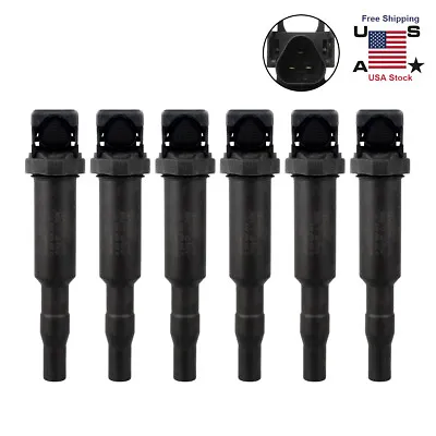 6 Pack Ignition Coil Set OEM 0221504470 For BMW E46 E60 E90 330i 525i 528i • $109