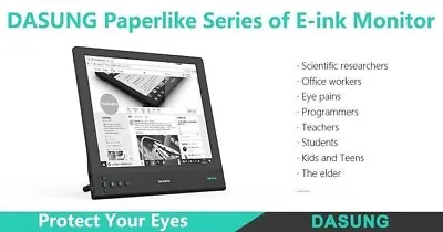 Dasung E-Ink Paperlike Monitor 2K HD  Version 13.3  Screen HDMI Eink BNIB Tested • £759