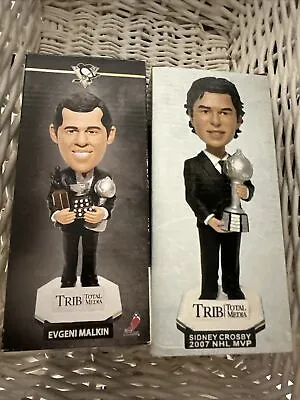 Sidney Crosby Pittsburgh Penguins 2007 NHL MVP  Bobble Head + Malkin Hart Trophy • $91.03