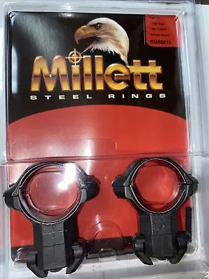 Millett Angle Loc Scope Rings Windage Adjustable Ruger Smooth High 1” RM00011 • $32.97