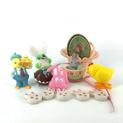 $5 • Buy Lot Of Vintage Easter Basket Toys Gifts Hallmark Bunny Ornament Chick Wind Up