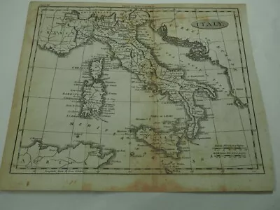 Vintage Map  Italy  Walker's Geograhy • $9.99