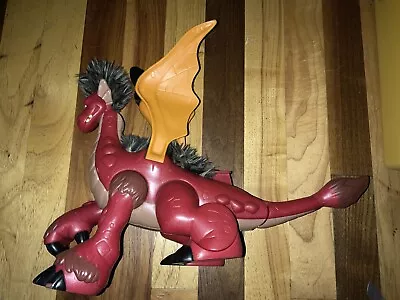 Roaring Sound FX Red Dragon 2008 Mattel Imaginext Dinosaur Action Figure Posable • $12