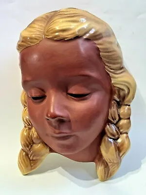 Cortendorf Wall Hanging Mask Girl Blonde Original German  • £70