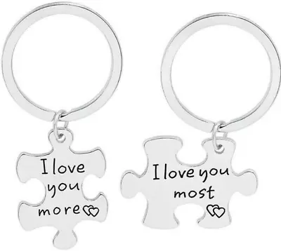 I Love You More Most Puzzle MUM Novelty Keyring - MOTHERS DAY Gift Girlfriend • £3.39