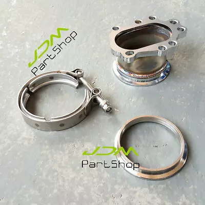 T25 T28 GT25 8 Bolt Turbo Exhaust Pipe Conversion Adapter To 3  V-Band Flange • $65