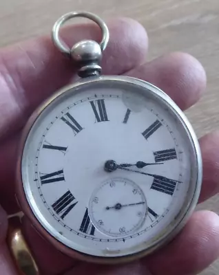 Antique Gents  Silver  Pocket Watch • $13.26