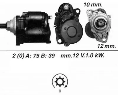 Genuine WAI Starter Motor For Honda Accord F20B3 2.0 Litre (06/1994-12/1997) • $207.46