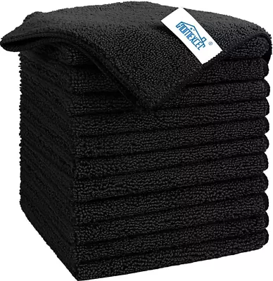 Microfiber Cleaning Cloth Rag Towel With Color Assorted Multicolor 11x11 • $13.50