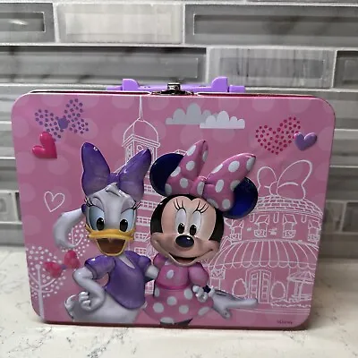 Disney | Minnie Mouse And Daisy Duck Metal Lunch Box 8 X6 X3.25  *NO PUZZLE* • $17.95