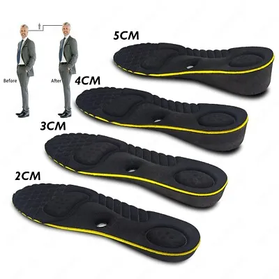 Unisex Magnet Massage Shoe Insert Taller Lift Height Up Increase Insoles 2-5cm • $8.01