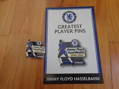 Danbury Mint Chelsea Fc Greatest Players Jimmy Floyd Hasselbaink Pin Badge • $64.14