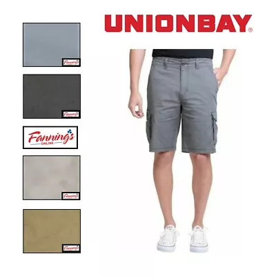 Unionbay Men's Medford Lightweight Cotton Cargo Shorts  - A25 • $19.50