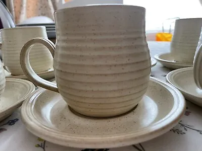 £39.99 • Buy Grayshott Pottery Coffee Mugs / Cups And Saucers X 6