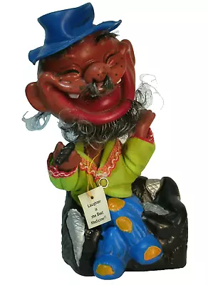 Vintage Toy Laughing Man Bobble Head Battery Operated • $50