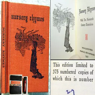 1967 Nursery Rhymes #27-375 Copies Mini Leather Case Childrens Baby Fairy Tales • $4.99