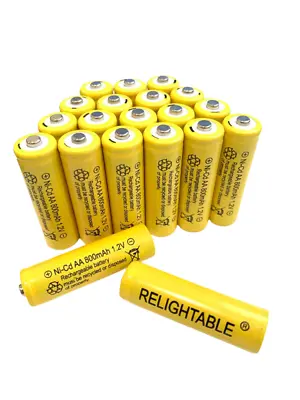 20-PCS AA 800mAh 1.2V Rechargeable Battery NICD Ni-Cd For Garden Solar Light P20 • $16.99