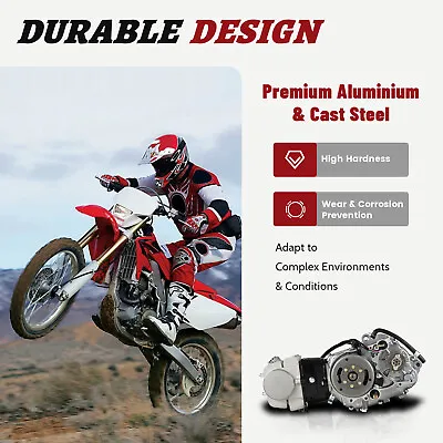 For Motorcycle LIFAN 125cc 4-stroke Manual Clutch 4UP Engine Motor Dirt Pit Bike • $242.25