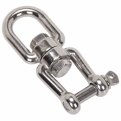 $8 • Buy 5/16  316 Stainless Steel Boat Anchor Connector Swivel Jaw - Eye WLL 1,320 Lb