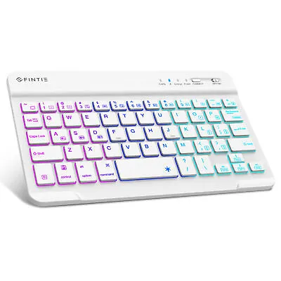 [7 Color Backlit] Wireless Bluetooth Ultra Slim Portable Keyboard For IPad Mini • $21.09