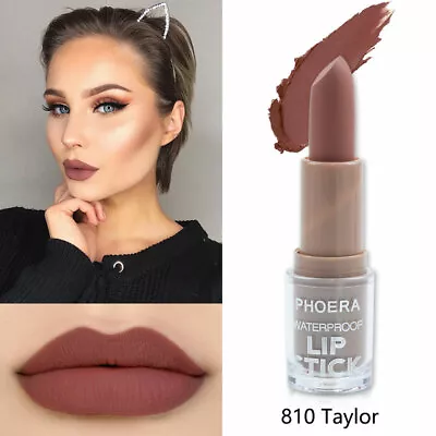 £4.49 • Buy PHOERA Non Stick Matte Lipstick Colour Long Lasting Waterproof Moisturizing UK