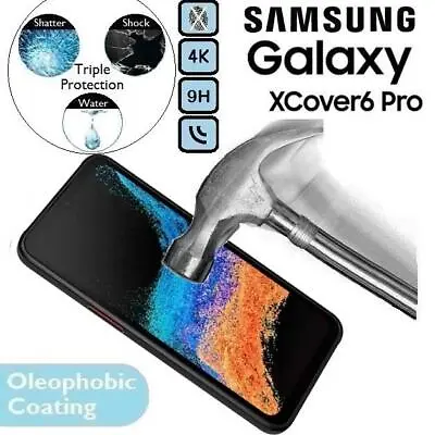 100%Genuine Tempered Glass Screen Protector 6Pro For Samsung Galaxy XCover 6 Pro • £3.25