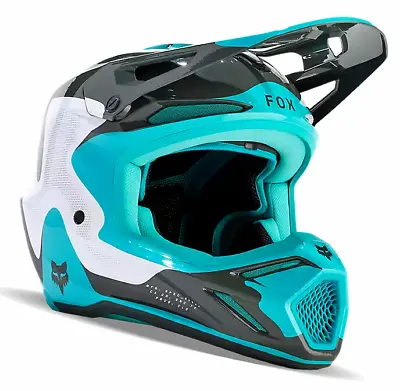 Fox Racing V3 Revise Mx Helmet - Teal - Motocross/offroad • $399.95