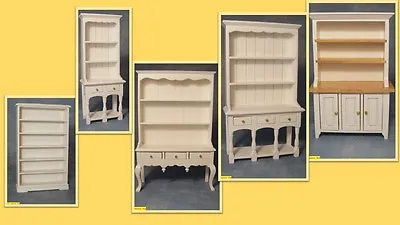 £11.45 • Buy 1:12 Scale Dolls House Miniature Selection Of  White 5 Dressers 4 Choose.