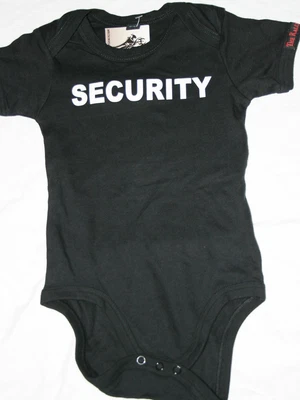 £7 • Buy Security Alternative Funny Black Baby Grow Bodysuit 12-18 Months