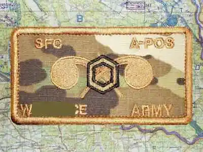Army CBRN Kill/Flak Name Patch • $10.95