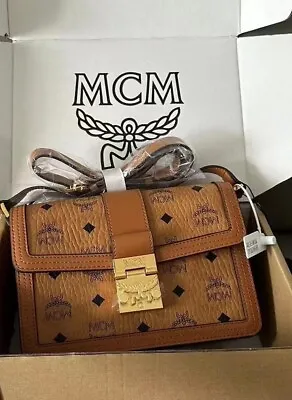 MCM Crossbody Retro Armpit Small Square Bag • $360