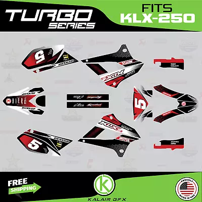 $98.99 • Buy Graphics Kit For Kawasaki KLX250 (2008-2020) KLX 250 Turbo Series - Red